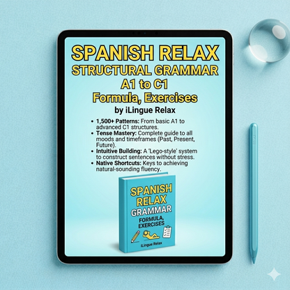 Spanish Relax - Grammar Patterns A1-C1 Mastery DIGITAL