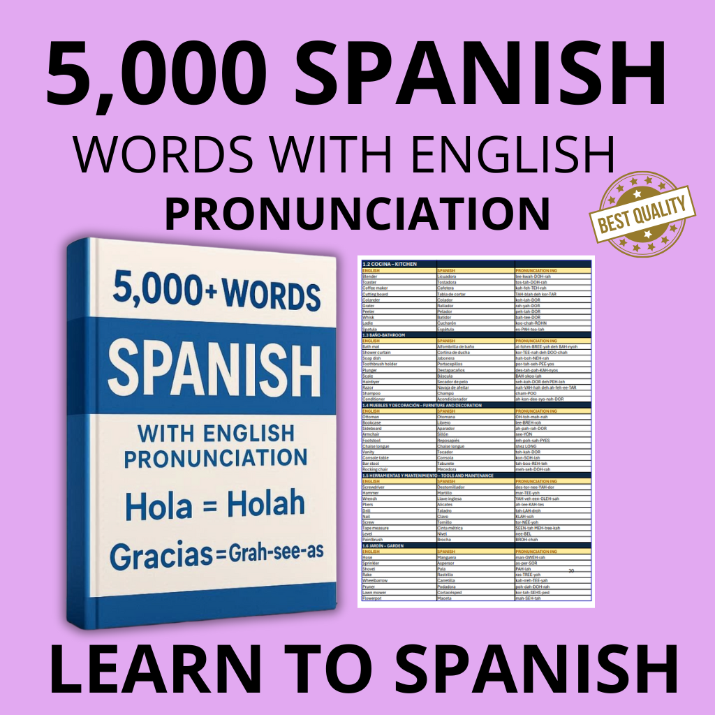 Spanish Relax - 5,000 Words Digital eBook